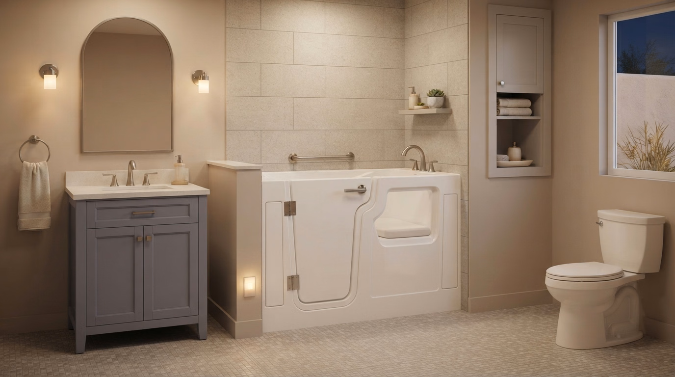 Walk in Tub Installation About in Riverside County.