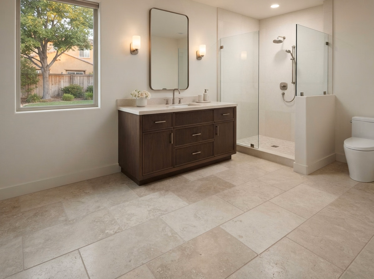 Bathroom Flooring Catalog 03 Sample 03 in Riverside County.