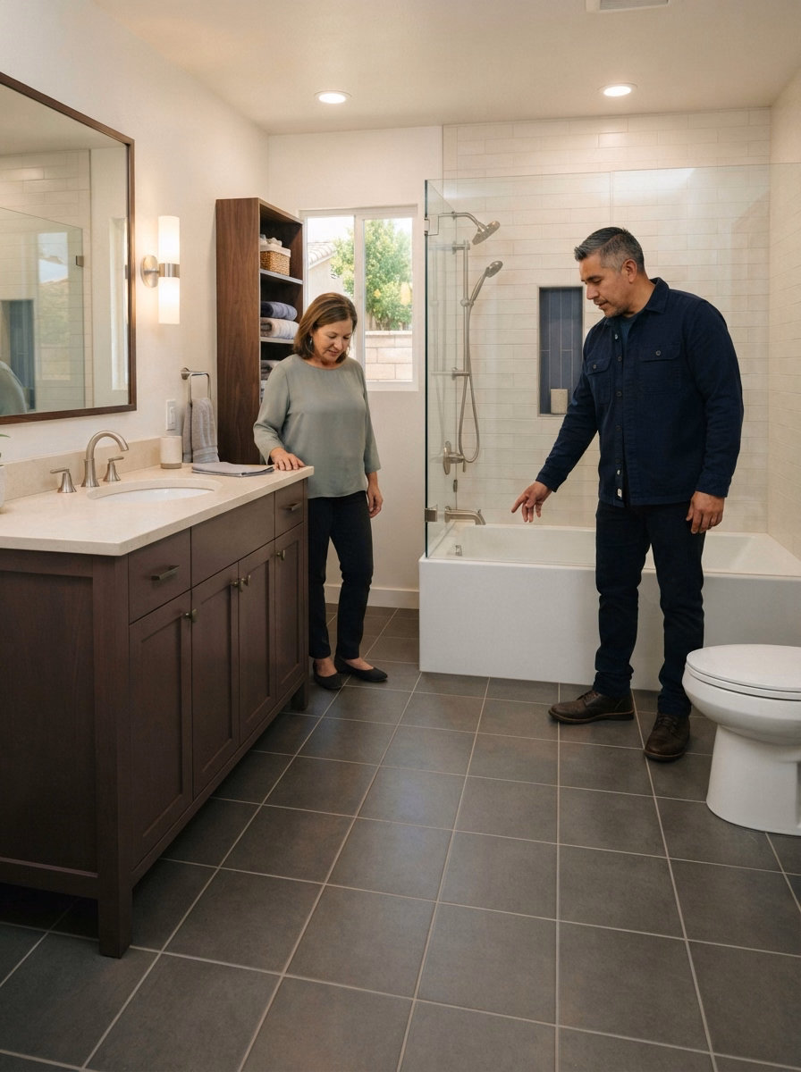 Bathroom Flooring Catalog 06 in Riverside County.