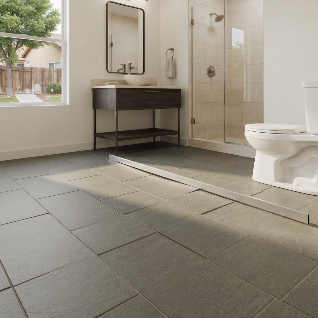 Catalog 01 Uneven Floor Surface Bathroom Flooring in Riverside County.