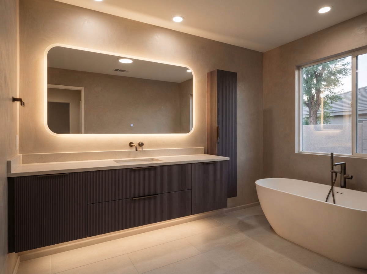 Backlit and LED Mirrors Bathroom Lighting | Riverside County Backlit and LED Mirrors Bathroom Lighting in Riverside County.