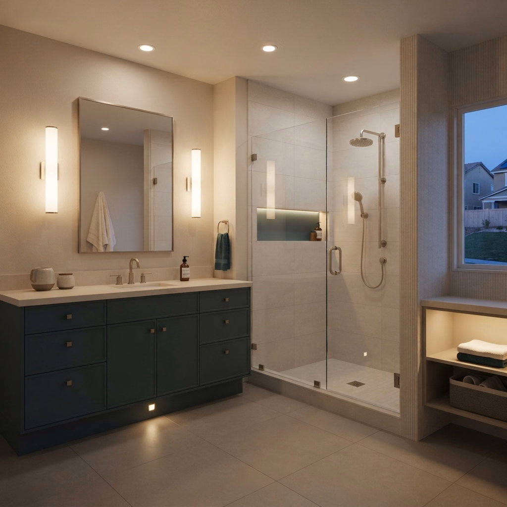 Estimated Pricing Bathroom Lighting Installation Cost Guide in Riverside County.