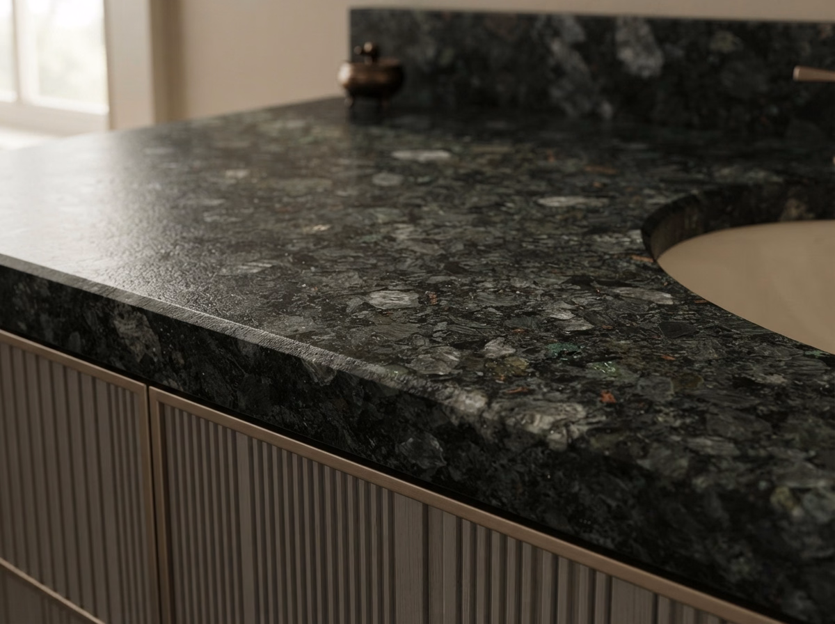 Granite Vanity Installation in Riverside County.