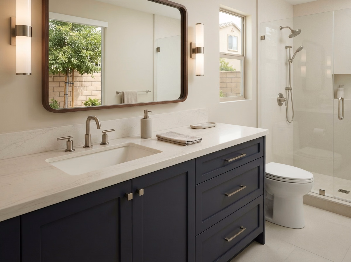 Sink and faucet installation