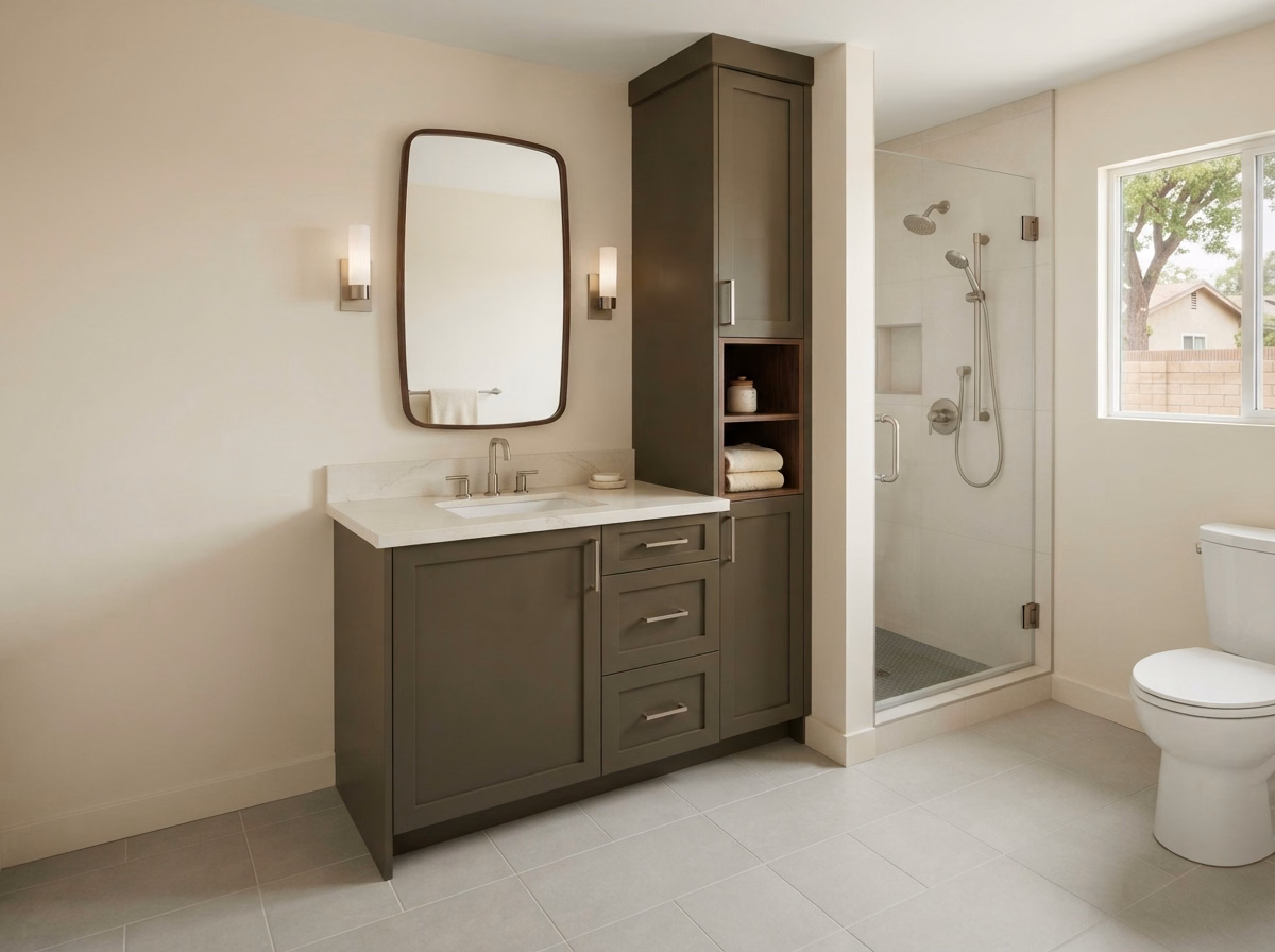 Vanity Installation Sizing in Riverside County.