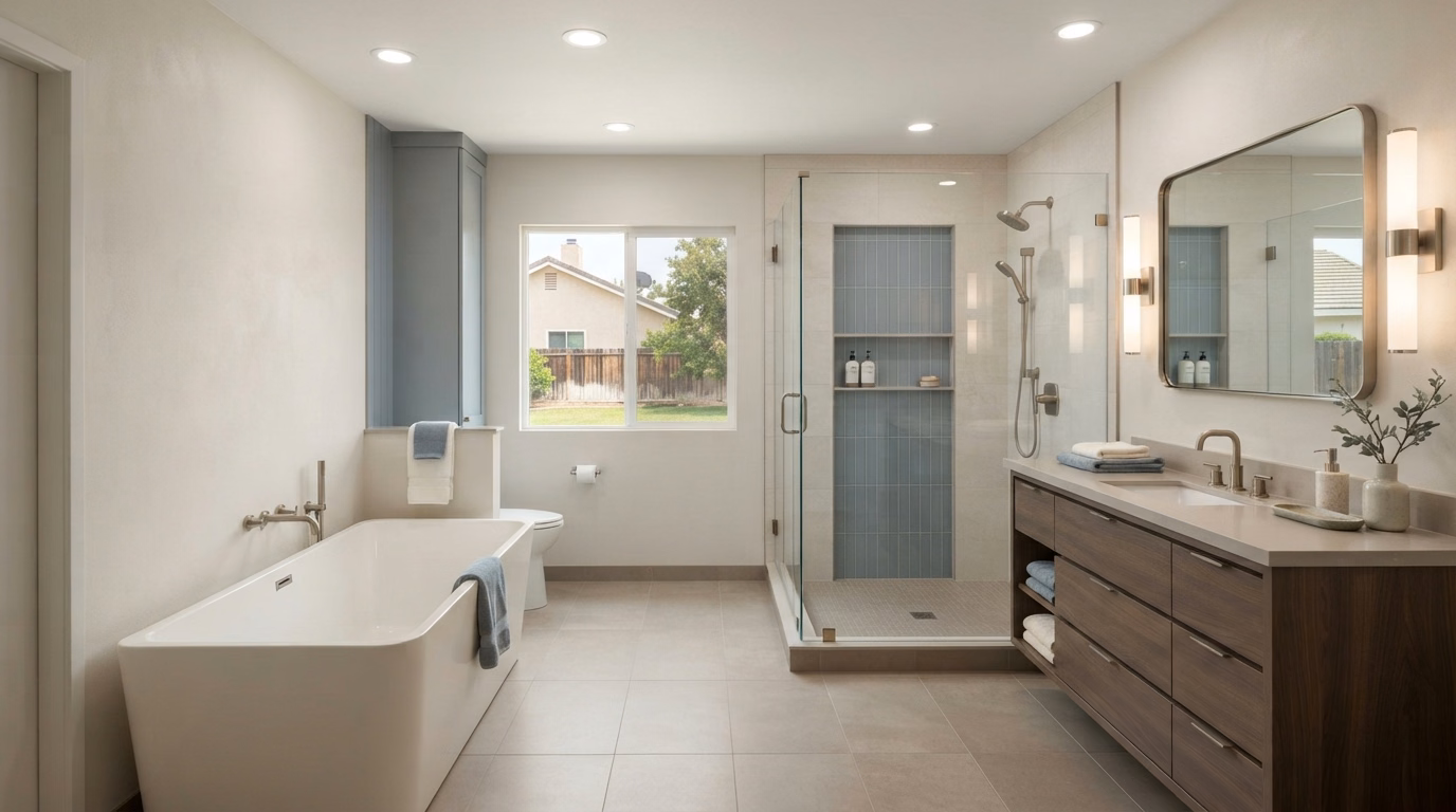 Completed bathroom remodel inspiration