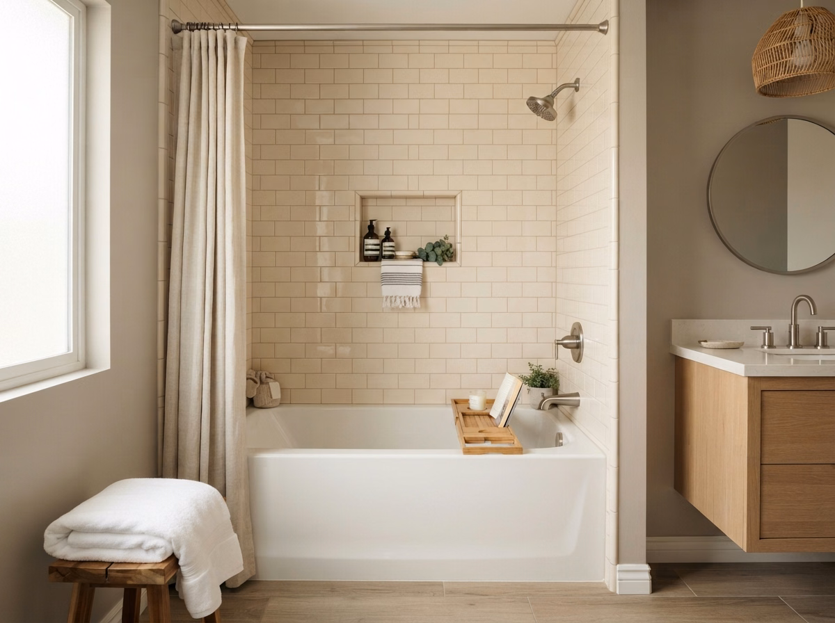 Shower-to-tub conversion service option in Riverside County.