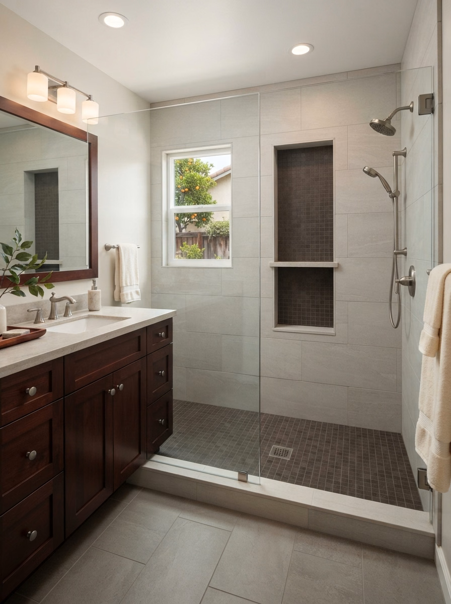 What a New Shower Does Shower Remodeling 2 in Riverside County.