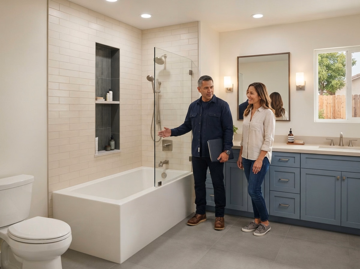 Shower to Tub Conversion a Reliable Contractor Detail | Riverside County Shower to Tub Conversion a Reliable Contractor Detail in Riverside County.