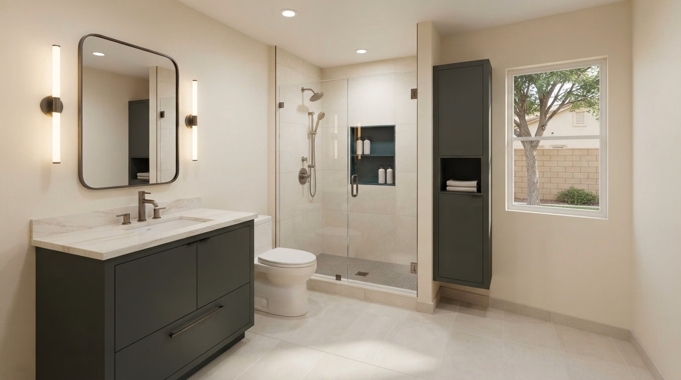 Full Bathroom Renovation | Moreno Valley, CA Full bathroom renovation in Moreno Valley, CA.