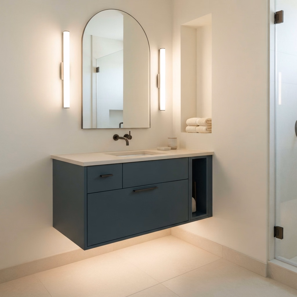 Small Bathroom Remodeling a Common Challenge Detail in Riverside County.