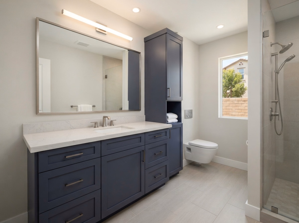 Small Bathroom Service Area Planning | Riverside County Small bathroom service area planning in Riverside County.