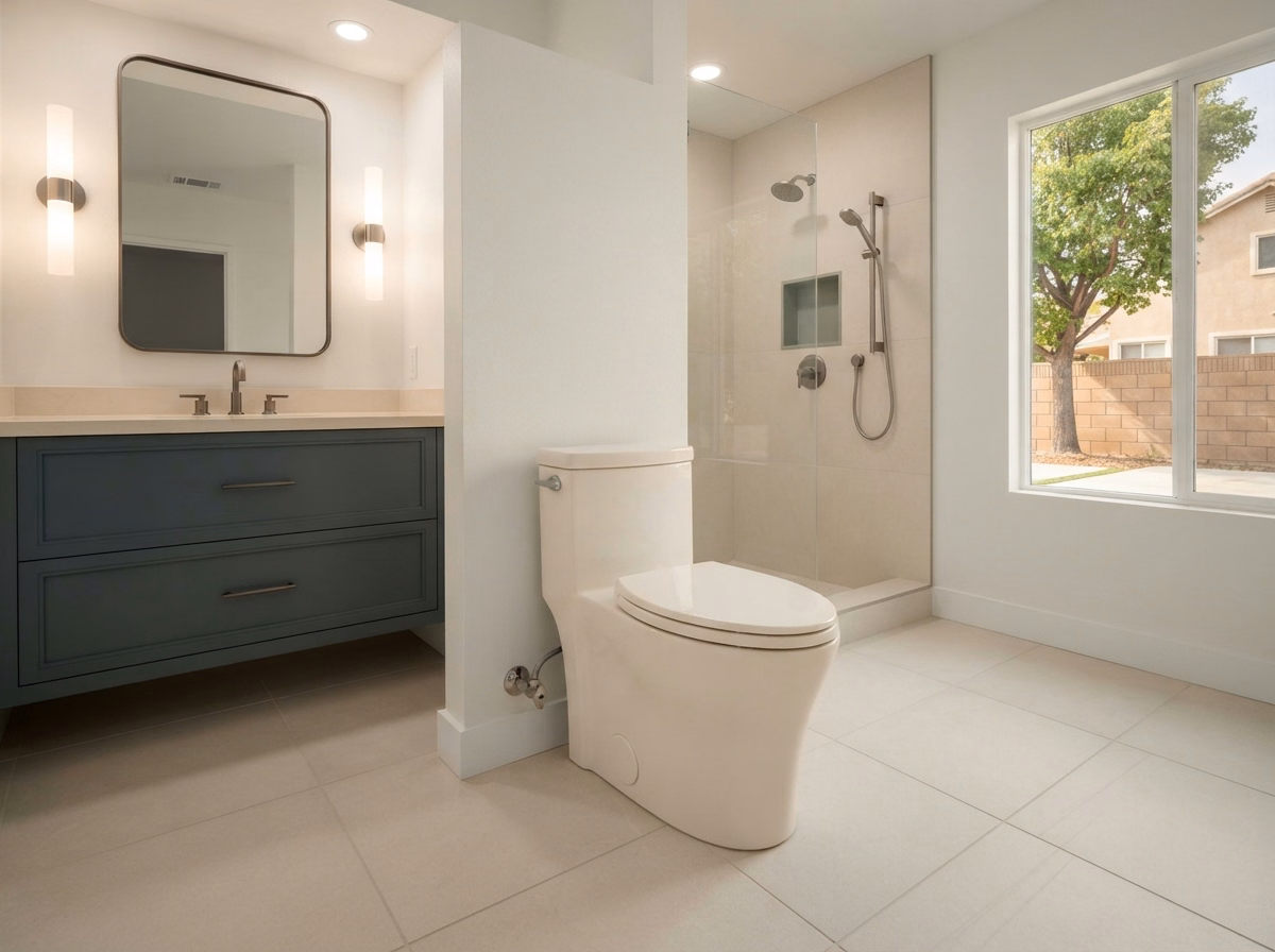 Our Approach Toilet Installation | Riverside County Our Approach Toilet Installation in Riverside County.